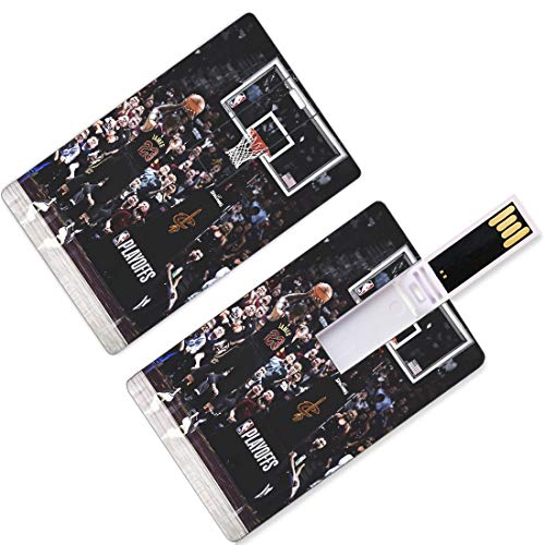 Unidades USB Flash Thumb Drives LeBron Los Angeles Basketball Player 23 Forma de tarjeta de crédito King James Lakers Super Star Superstar Lanza un pase de béisbol Disco en U Memory Stick Storage Clev