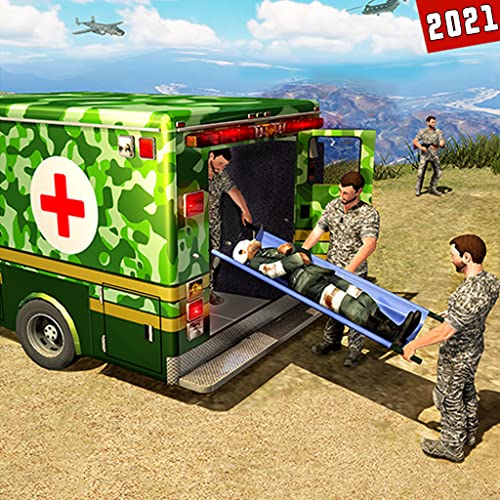 US Army Ambulance Car Driving Hospital Simulator - City Rescue Emergency Survival Mission Juegos 3D 2020 - Superhéroe Military Robot Transform Ambulance Van Parking Fun Games - Army Doctor Free Game