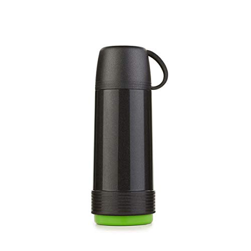 Valira Proterm Termo para líquidos de 0,75 L con Botella de Vidrio Aislante de Doble Pared Hecho en España, Color Negro-Verde, térmica Valira Proterm Termo para líquidos de 0,75 L con Botella de Vidrio Aislante de Doble Pared Hecho en España, Color Negro-Verde, térmica