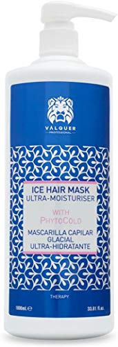 Válquer Premium Ice Hair Mask Mascarilla Capilar Efecto Hielo Ultrahidratante, Sin Sal, Sin Parabenos, Sin Sulfatos, Cabellos Secos, Hidratación Capilar, Único, 1 Litro
