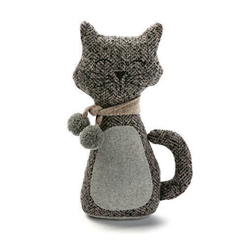 Versa 21481004 Sujetapuertas Decorativo con diseño Gato, Tope para Puerta, Decoración Naturaleza, Color Gris, 30 x 10 x 14 cm Versa 21481004 Sujetapuertas Decorativo con diseño Gato, Tope para Puerta, Decoración Naturaleza, Color Gris, 30 x 10 x 14 cm