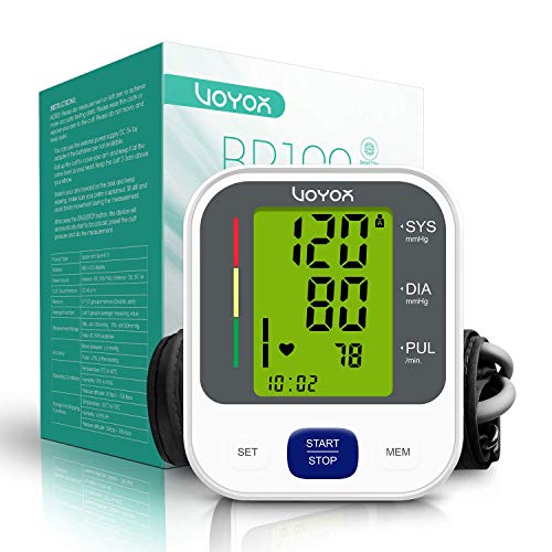 VOYOR Tensiometro de Muñeca, Automatico Digital Tensiómetro de Brazo con Gran pantalla LCD retro iluminada, 2 modos de usuario con 240 memoria, Deteccion de Irregular Arritmia BP100 VOYOR Tensiometro de Muñeca, Automatico Digital Tensiómetro de Brazo con Gran pantalla LCD retro iluminada, 2 modos de usuario con 240 memoria, Deteccion de Irregular Arritmia BP100