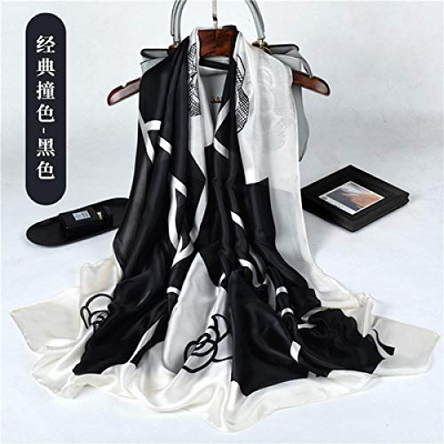 WLLLO Bufanda de seda para mujer versión coreana de la bufanda de seda salvaje primavera y otoño traje de chal largo- # I