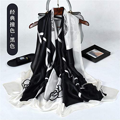 WLLLO Bufanda de seda para mujer versión coreana de la bufanda de seda salvaje primavera y otoño traje de chal largo- # I WLLLO Bufanda de seda para mujer versión coreana de la bufanda de seda salvaje primavera y otoño traje de chal largo- # I