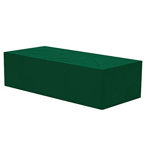 WOLTU Funda para Muebles de Jardín Cubierta Protectora Exterior de Polvo para Mesa contra Viento Lluvia Sol Protección UV Impermeable Verde 218x77x55cm GZ1173-c