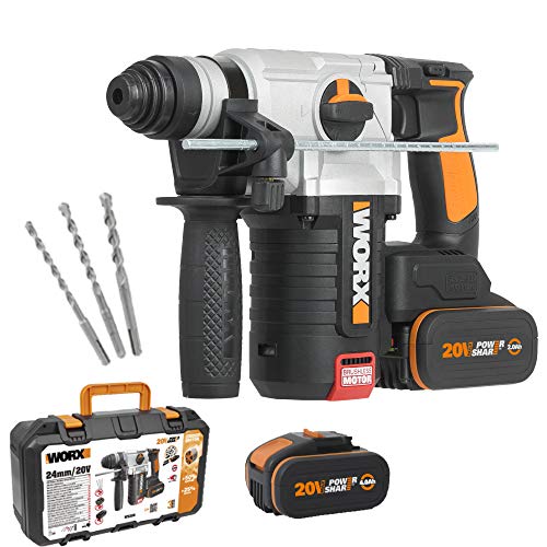 Worx WX380 Martillo 4F Brushless 2,2J 20V 2 Bat 4Ah