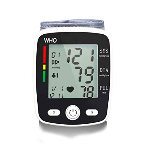 XUEYAYI Auto LCD Digital Brazo Superior Medidor de presión Arterial Muñeca Inicio Latido del corazón Monitor de Pulso Instrumento de Cuidado de la Salud