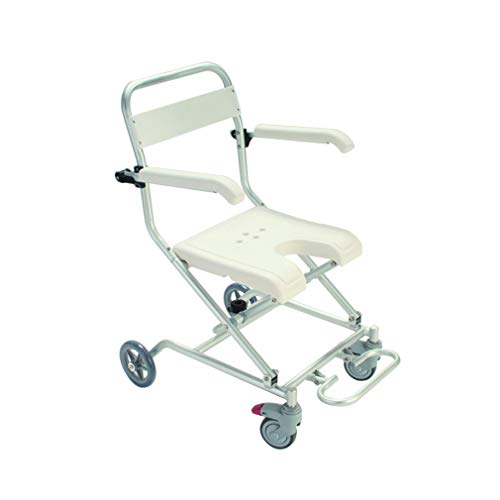 YiHYSj Silla De BañO con Respaldo y Apoyabrazos Taburete De Ducha con Ruedas Largo 76cm Ancho 53cm Placa del Asiento En Forma De U Taburete Plegable Personas Mayores o Discapacidad YiHYSj Silla De BañO con Respaldo y Apoyabrazos Taburete De Ducha con Ruedas Largo 76cm Ancho 53cm Placa del Asiento En Forma De U Taburete Plegable Personas Mayores o Discapacidad