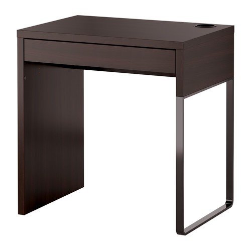 (1) - IKEA MICKE - Desk, black-brown - 73x50 cm
