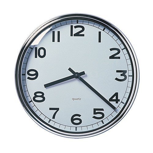 2 relojes de pared XIKEA PUGG de acero inoxidable cromado