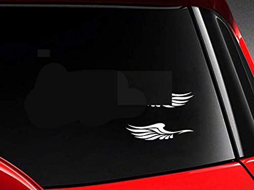 20X4.9Cm Car Angel Wings Birds Feather Fashion Car Stickers Pegatinas de coche para coche Laptop Window Sticker