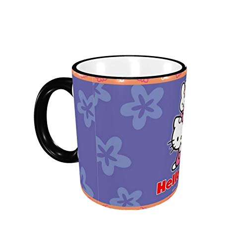 330ML Taza de cerámica Tazas de café He-llo Kit-ty Taza de té para oficina y hogar, regalo divertido