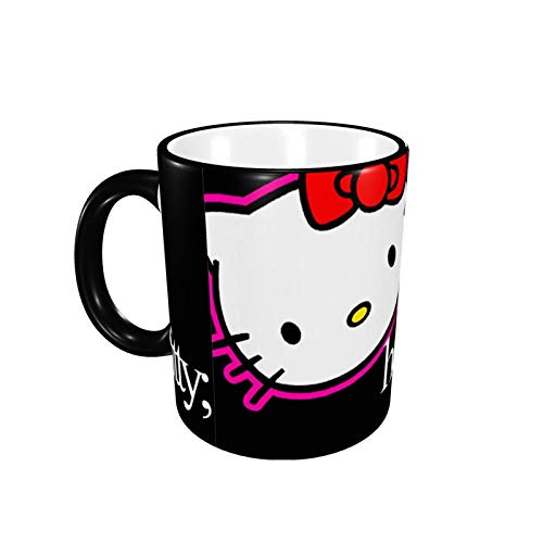 330ML Taza de cerámica Tazas de café He-llo Kit-ty Taza de té para oficina y hogar, regalo divertido