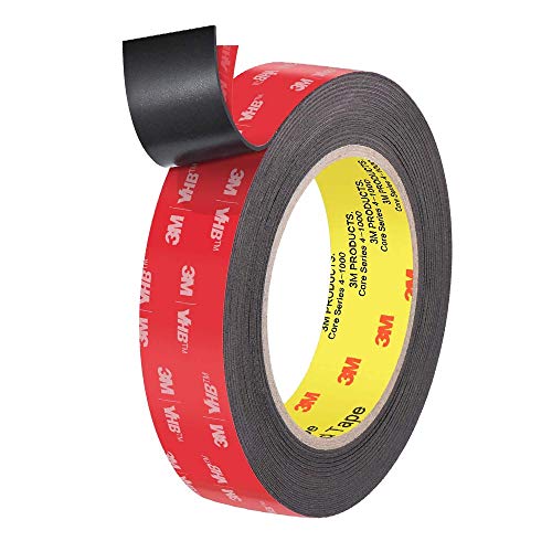 3M VHB Cinta Adhesiva Doble Cara Extra Fuerte, Alta Adherencia e Impermeable, para Automóviles, Uso Doméstico, Decoración de Exteriores y Oficinas (Negra, 2cm x 4,7m) 3M VHB Cinta Adhesiva Doble Cara Extra Fuerte, Alta Adherencia e Impermeable, para Automóviles, Uso Doméstico, Decoración de Exteriores y Oficinas (Negra, 2cm x 4,7m)