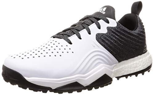 adidas Adipower S4, Zapatillas de Golf para Hombre, Negro (Negro/Blanco/Plata B37173), 40 2/3 EU