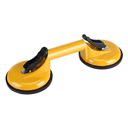 Aleación de Aluminio Mango de Doble Ventosa Placa Pad Cristal Dent Puller Lifter Garra para Moving Lifting Vasos Azulejos Espejo Granito Amarillo Aleación de Aluminio Mango de Doble Ventosa Placa Pad Cristal Dent Puller Lifter Garra para Moving Lifting Vasos Azulejos Espejo Granito Amarillo