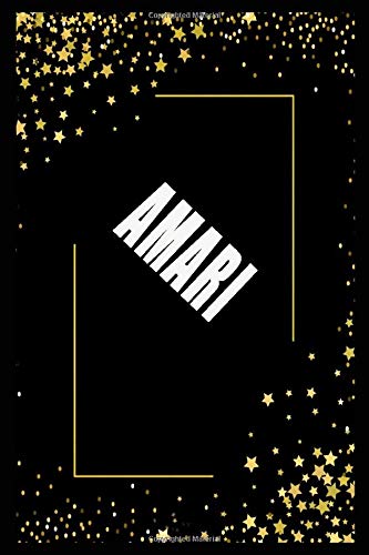 AMARI  (6x9 Journal): Lined Writing Notebook with Personalized Name, 110 Pages: AMARI Unique personalized planner Gift for AMARI Golden Journal , ... for  AMARI , Lined Notebook /Journal Gift