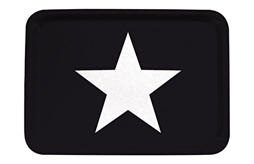 Aramis Decor - Bandeja Fibra Negra Estrella 40,2X29-Blan