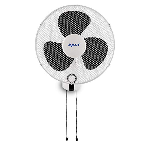 AVANT - Ventilador de Pared Oscilante - Conmovimiento Giratorio - 40 Cm, 45 W, 3 Velocidades, Color Blanco