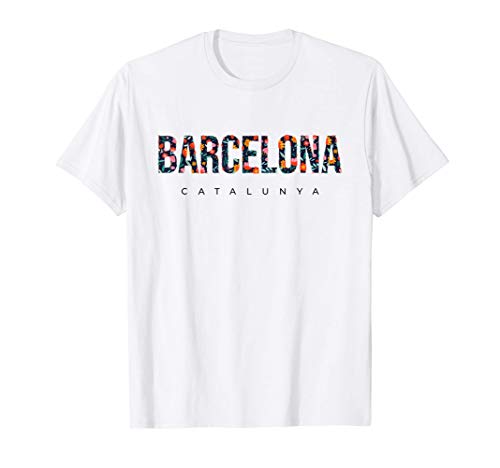 Barcelona Provincia De Cataluña Primaveral Camiseta