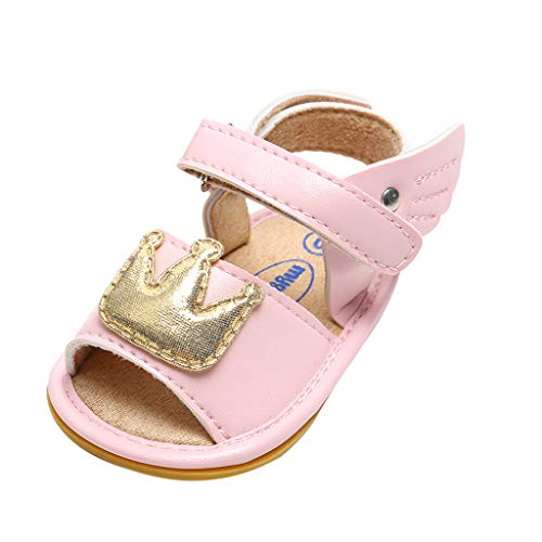 Berimaterry Zapatos de bebé Sandalias Niño Recién Nacido niña Suave único Bowknot Cuna Prewalker Zapato Bebe Niña Recien Nacido Primeros Pasos Bordado Floral Bowknot Antideslizante Suela Blanda