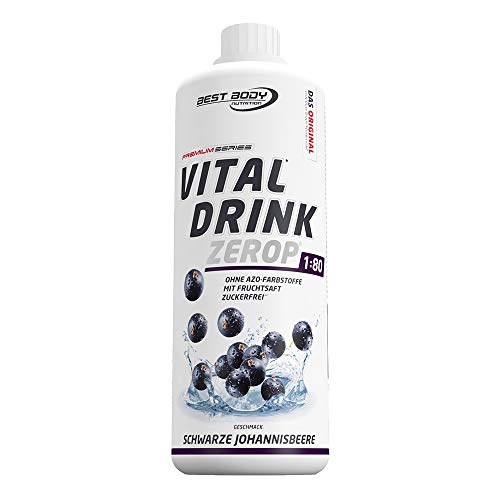 Best Body Nutrition Low Carb Vital Drink Black Currant - 1000 ml