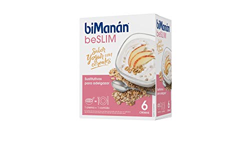 BIMANAN - beSLIM - Sustitutivos para Adelgazar - Crema de Yogur con Cereales - 6uds 312 gr