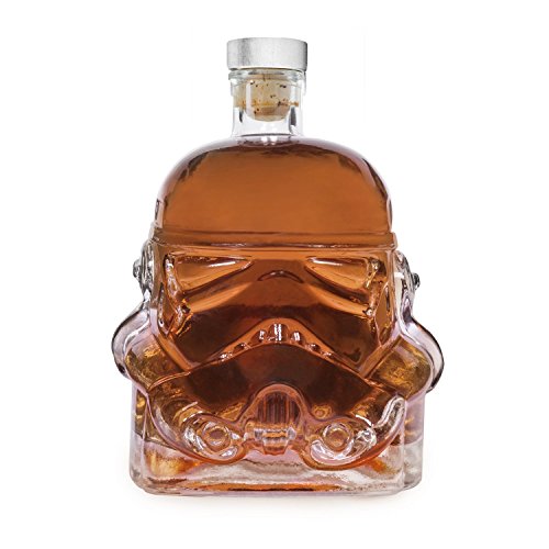 Bkuter Bottle - Jarra de whisky creativa transparente para Whisky, Vodka y vino, 1 botella Stormtrooper (750 ml) y Stormtrooper 2 vasos (8,5 x 9,5 x 9 cm) Bkuter Bottle - Jarra de whisky creativa transparente para Whisky, Vodka y vino, 1 botella Stormtrooper (750 ml) y Stormtrooper 2 vasos (8,5 x 9,5 x 9 cm)