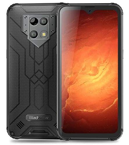 Blackview BV9800 Pro(2020) Imagen Térmica IP68 Smartphone Resistente - 48MP+16MP, Helio P70 6GB+128GB, Android 9.0 Móvil Antigolpes Impermeable,Batería 6580mAh,Carga Inalámbrica NFC Dual SIM Negro