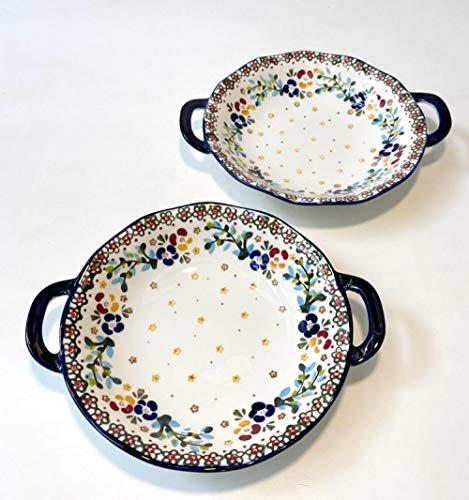 BolVajilla porcelana polaca pintada a mano bajo vidriado plato cuadrado de cerámica plato doméstico plato occidental plato de arroz de doble oreja-A