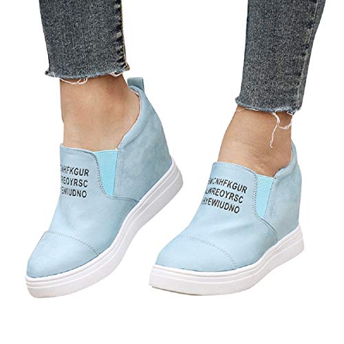 Botas Slouch Para Mujer-Ronamick Aumento Del Color Sólido de Las Mujeres Zapatos Individuales Botas Desnudas Botas Cortas Zapatos Mocasines Botas de nieve Botas Botines