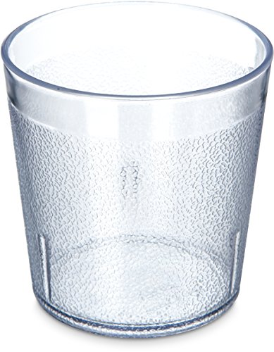 Carlisle - Vasos apilables de plástico de calidad para restaurante, transparente, 9 oz