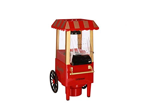 celexon máquina de Palomitas de maíz sin Aceite/bajo en Grasa CinePop CP500-24x19x39,5cm - Peso: 1,7 kg - Rojo/Retro/Funfair celexon máquina de Palomitas de maíz sin Aceite/bajo en Grasa CinePop CP500-24x19x39,5cm - Peso: 1,7 kg - Rojo/Retro/Funfair
