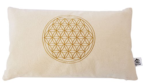 Cojín de pino con diseño de flor de la vida, 30 x 50 cm, relleno con virutas de pino 100% madera de pino Cojín de pino con diseño de flor de la vida, 30 x 50 cm, relleno con virutas de pino 100% madera de pino