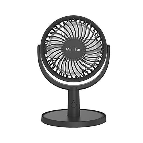 COMLIFE Ventilador de Escritorio Mini USB Fan con 4 Velocidades Flujo de Aire Fuerte Silenciosa Ajuste de 310 ° Ventilador Personal Portátil Sirve para Oficina, Casa, Viaje, etc.