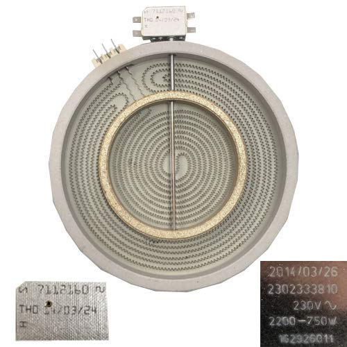 Desconocido Resistencia Vitro Beko 64402E, 2302333810, 7112160, 2200/750w Ego hilight 23 cms Desconocido Resistencia Vitro Beko 64402E, 2302333810, 7112160, 2200/750w Ego hilight 23 cms