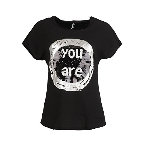 Desigual TS_BOLONIA Camiseta, Negro (Negro), 34 cm (Talla del Fabricante: S) para Mujer