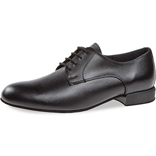 Diamant Hombres Zapatos de Baile 179-025-028 - Cuero Negro - Confort (Ancho) - 2 cm Standard [UK 10,5]