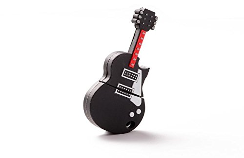 DISOK - Memoria USB Llavero Guitarra - Memorias USB Pendrive Baratos Originales Guitarra Música para Detalles, Regalos y Recuerdos de Bodas, Comuniones Invitados