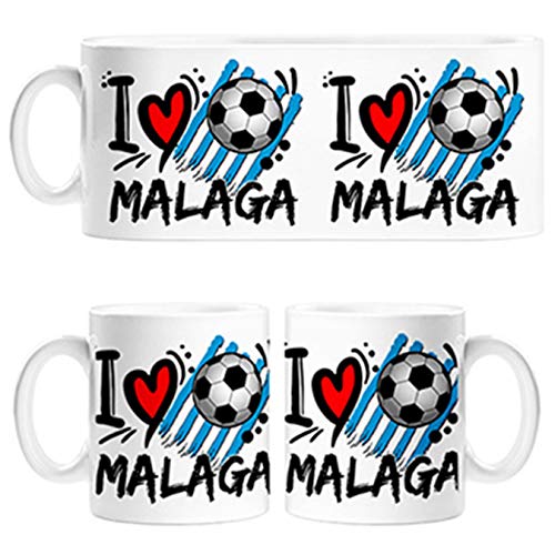 Diver Tazas Taza I Love Málaga fútbol - Cerámica