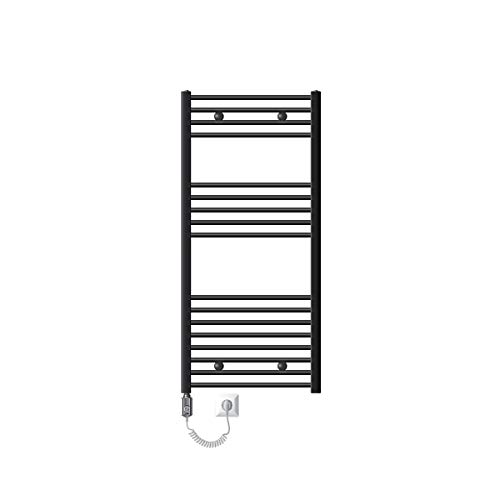 ECD Germany Radiador de Baño Eléctrico 600 x 1200 mm Antracita Recto con Conexión Lateral incl. Varilla Calefactora 1200W Cromo Radiador Calefactor Calentador Secador de Toallas ECD Germany Radiador de Baño Eléctrico 600 x 1200 mm Antracita Recto con Conexión Lateral incl. Varilla Calefactora 1200W Cromo Radiador Calefactor Calentador Secador de Toallas