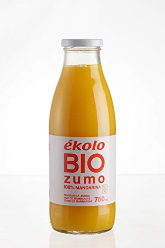 Ekolo Zumo de Mandarina Ecológico, 100% Exprimido, 6 Botellas x 750 ml,  4500 ml