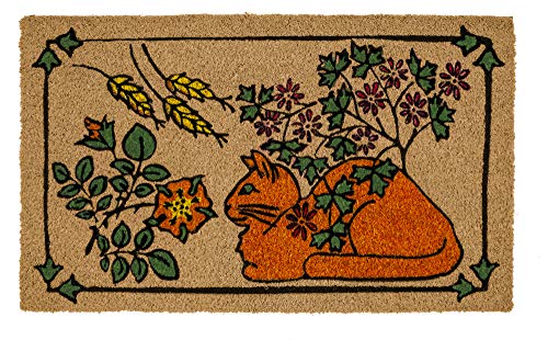 Entryways Victoria and Albert Museum de This is The Cat Coir Felpudo (45,7 x 76,2 x 12,7 cm), Natural, 45 x 75