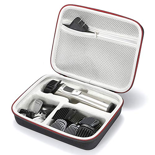 Estuche rígido de Viaje Duro para Philips Norelco MG7750 / 49 MG7730 / 15 MG5720 / 15 MG7770 / 15 Estilista de Cara 7000 y Kit de Aseo, (Solo para la Venta es el Caso) - Negro