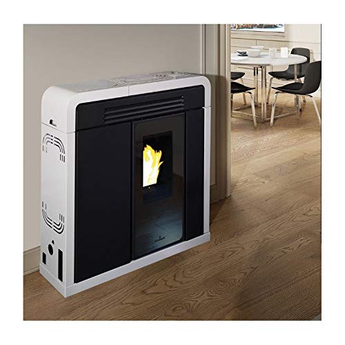 Estufa de pellet Slim Cappita, 9 kW (negro - blanco)