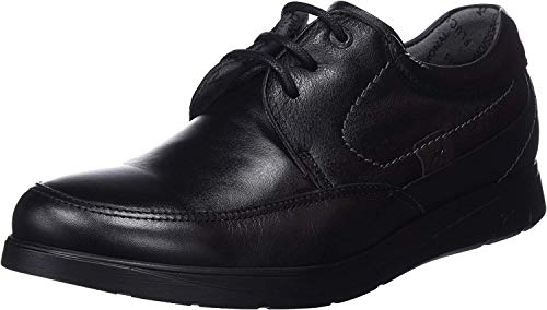 Fluchos New Professional, Zapatos de Trabajo para Hombre, Negro (Sanotan Negro Negro), 44 EU