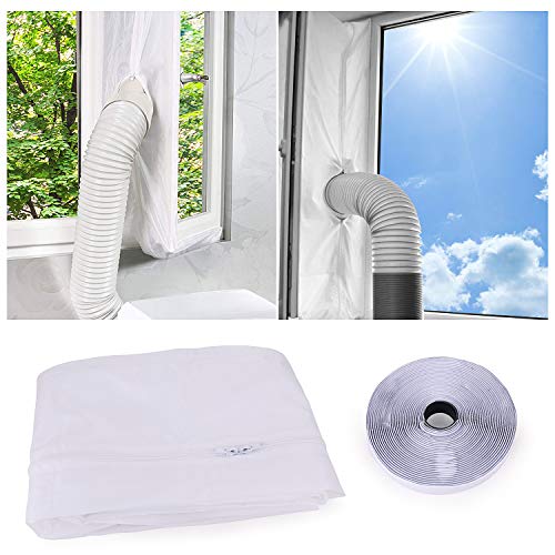 FORMIZON Sello de Ventana, Aislamiento de Ventanas para Aire Acondicionado Portátiles y Secadoras, Adecuado para Todas Las Unidades de Aire Acondicionado Portátil (400cm) FORMIZON Sello de Ventana, Aislamiento de Ventanas para Aire Acondicionado Portátiles y Secadoras, Adecuado para Todas Las Unidades de Aire Acondicionado Portátil (400cm)