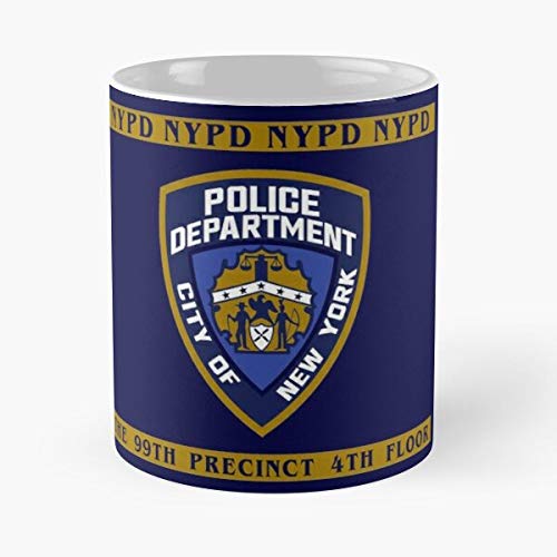 GrimDC York Department NYPD 99Th 99 Nine New Precinct Floor Police Brooklyn 4Th Taza de café con Leche 11 oz