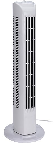 hibuy Ventilador de torre con oscilante y 3 niveles de velocidad, 80 cm de alto