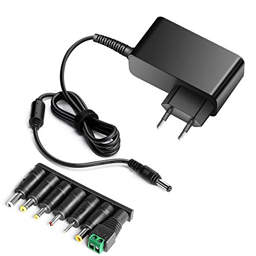 HKY 12V 2A 24W Adaptador de Cargador Universal para Tira de LED 5050/3528/5630,Tableta,Disco Duro Externo Western Digital,enrutador ADSL,TV Logic,Pantalla LCD,Bose SoundLink Mini,Teclado Yamaha,HUMAX